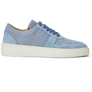 Men's BRUNOMAGLI Blue Suede and canvas Sneakers size 10.5